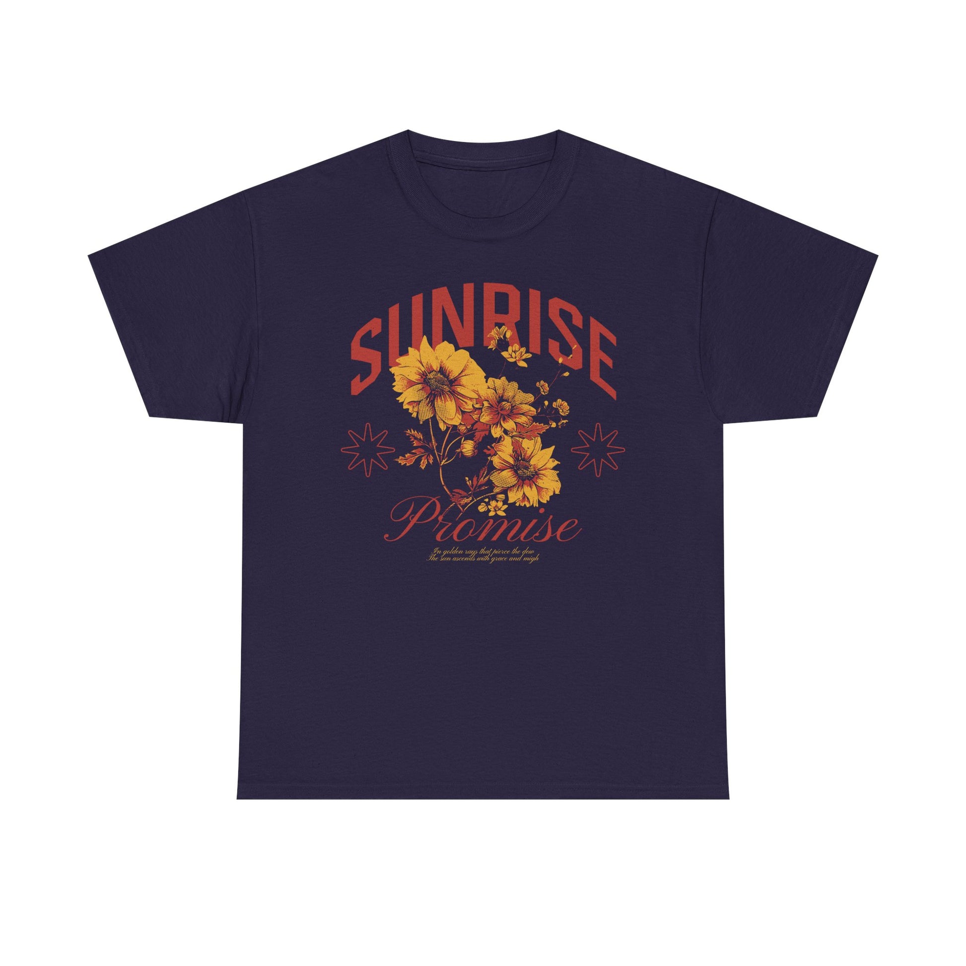 Sunrise Heavy Cotton Graphic Tee | Floral Shirt