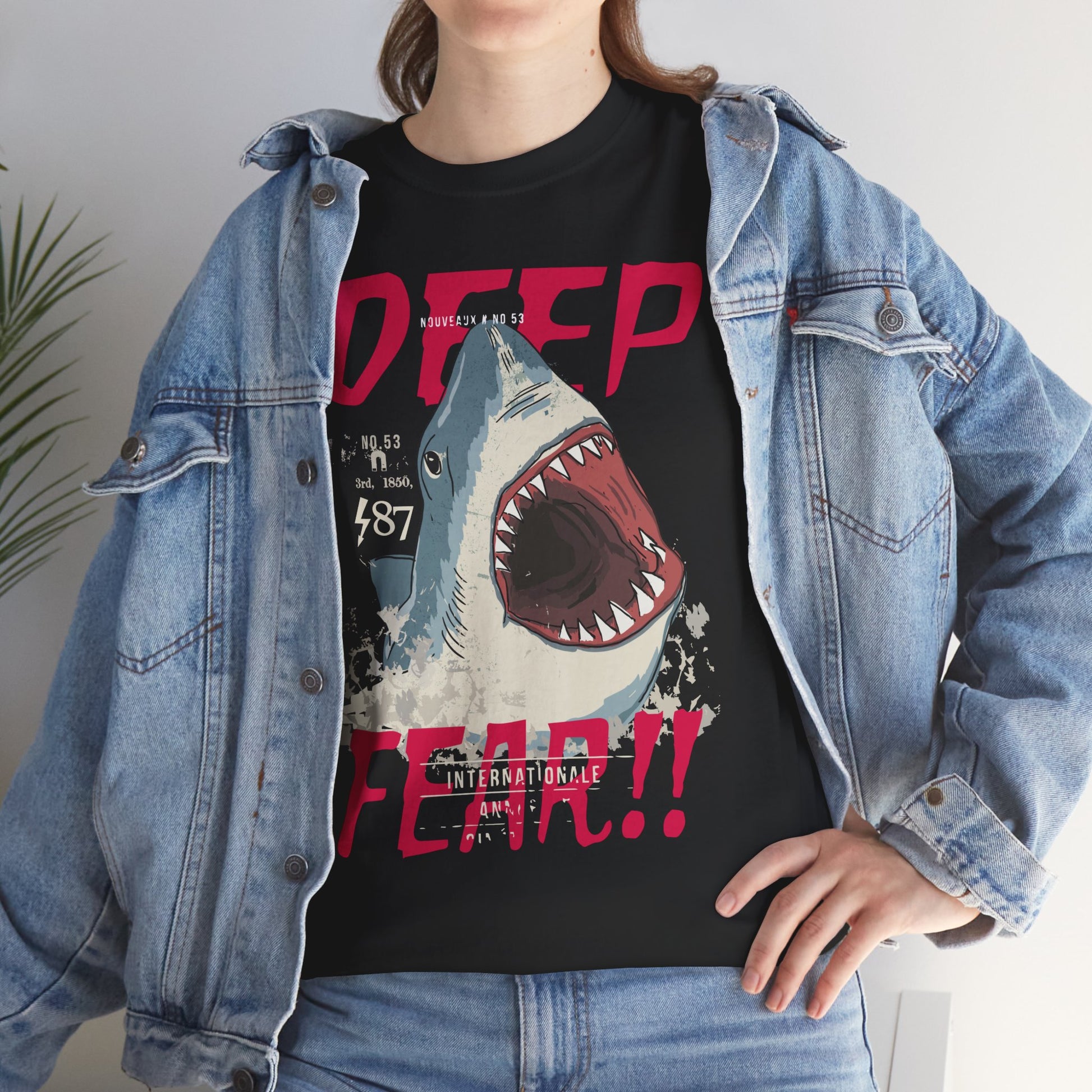Deep Fear Shark Tee | Heavy Cotton Tee, Streetwear