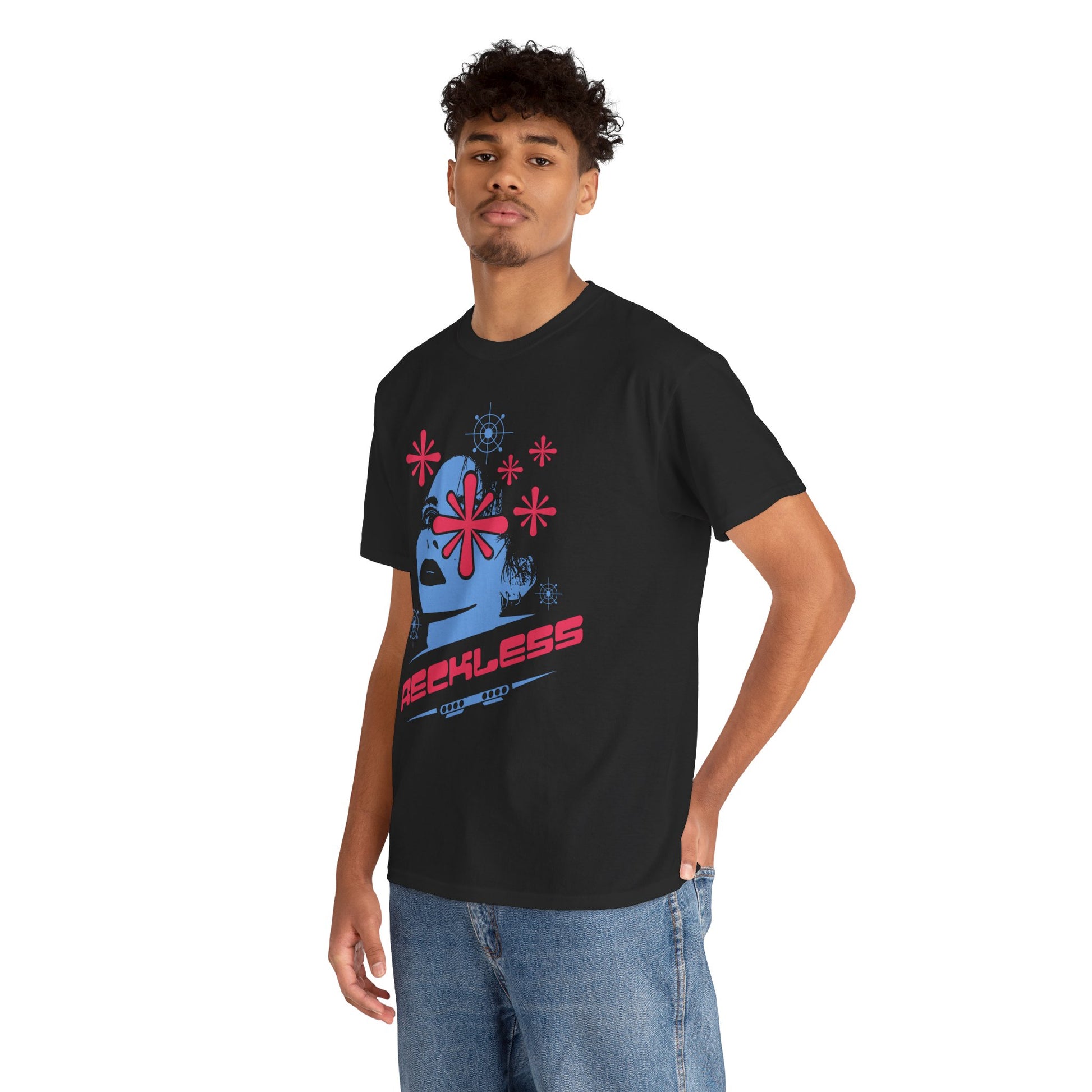 Reckless Heavy Cotton Graphic Tee | Streetwear Style, Casual Top