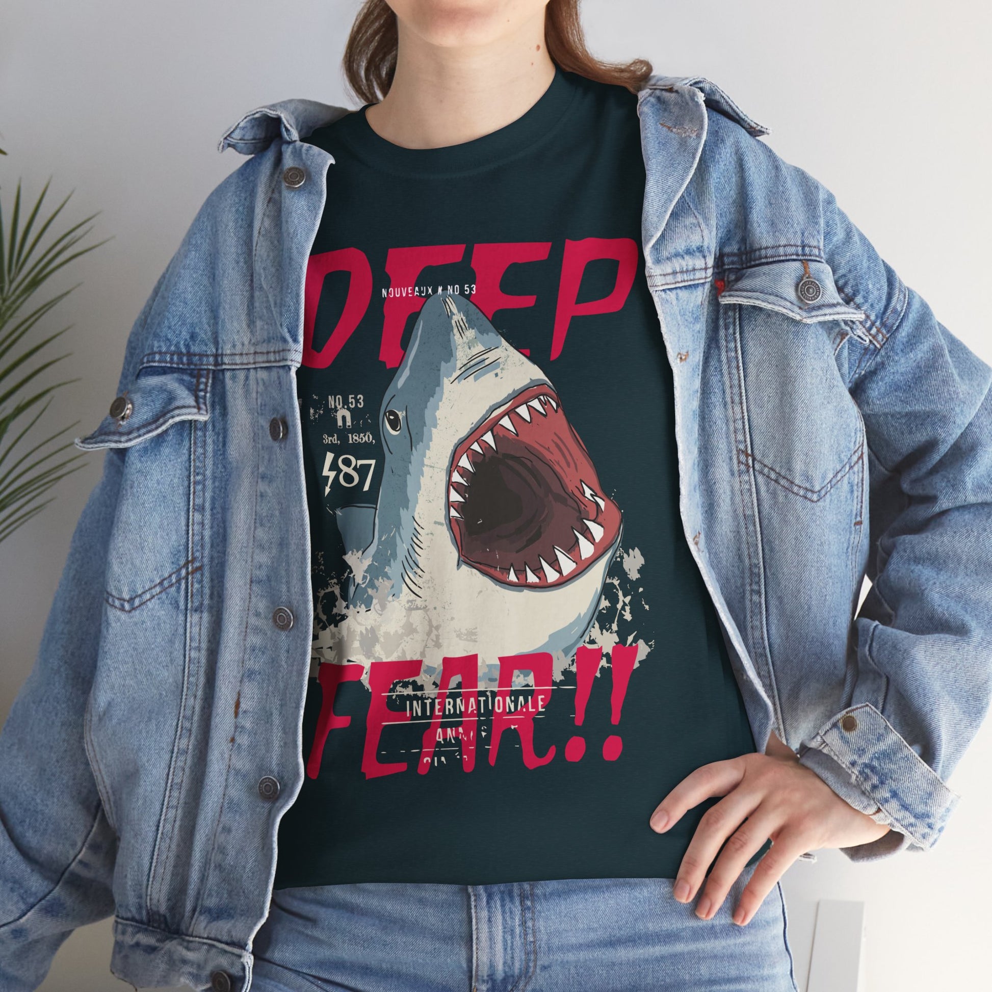 Deep Fear Shark Tee | Heavy Cotton Tee, Streetwear