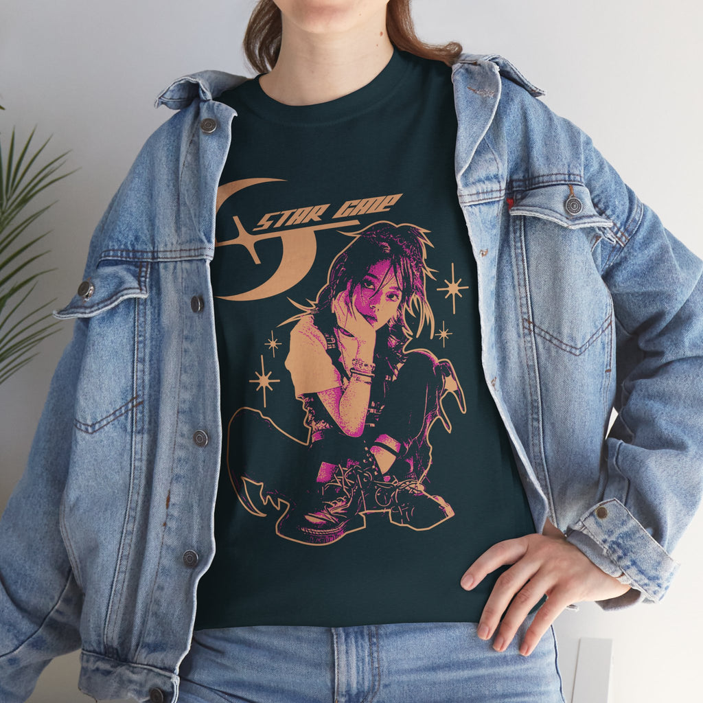 Star Gaze Graphic Tee | Heavy Cotton T-Shirt, Streetwear Style