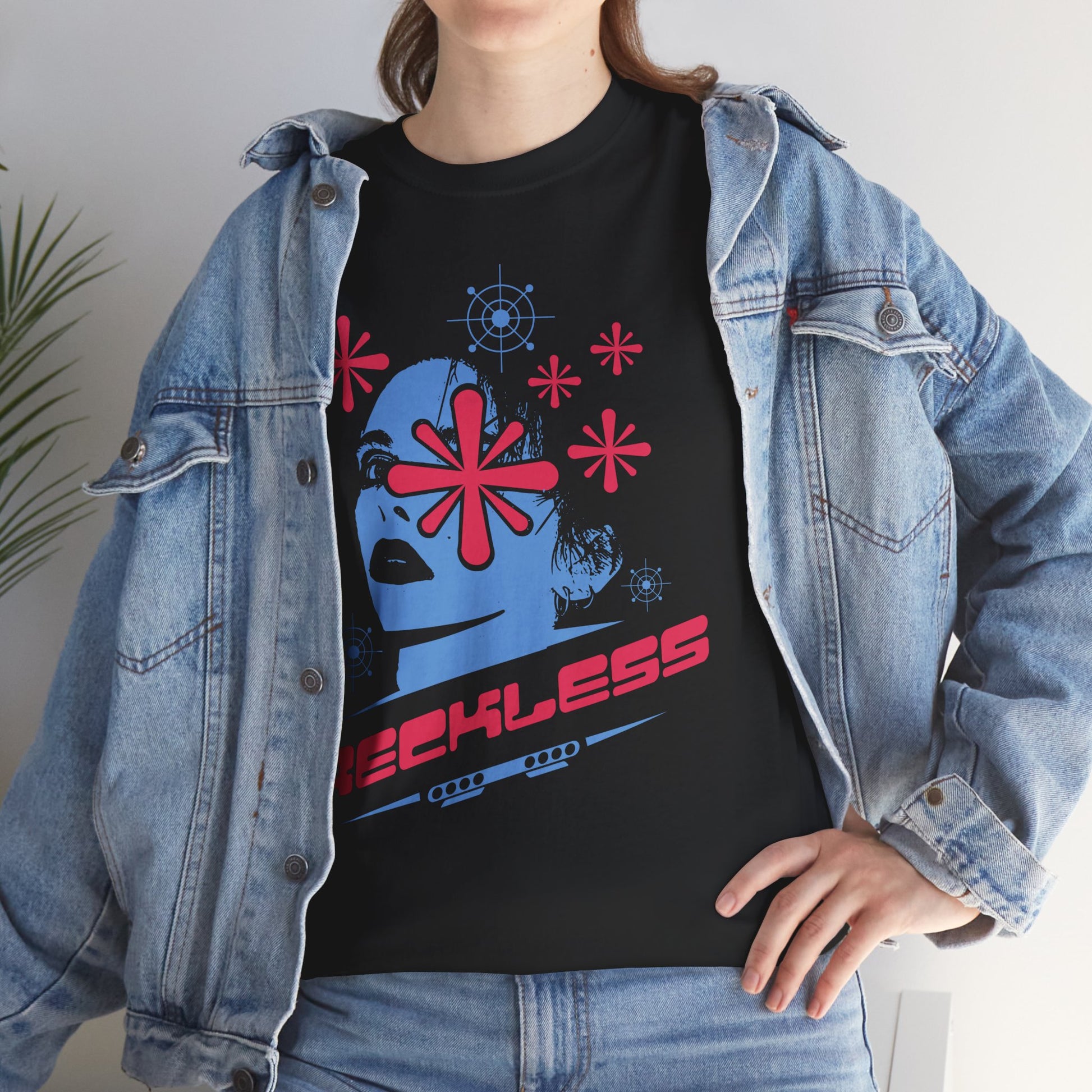 Reckless Heavy Cotton Graphic Tee | Streetwear Style, Casual Top
