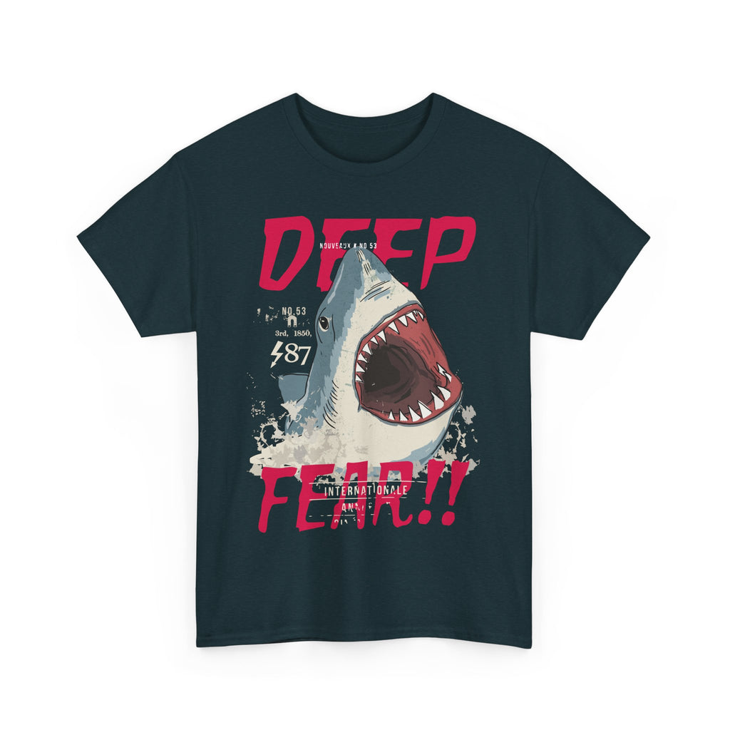Deep Fear Shark Tee | Heavy Cotton Tee, Streetwear