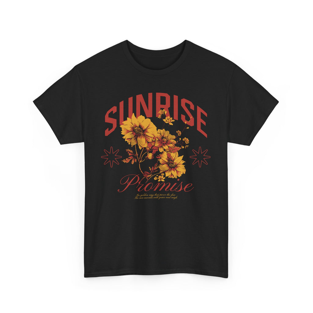 Sunrise Heavy Cotton Graphic Tee | Floral Shirt