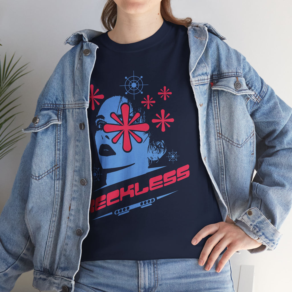 Reckless Heavy Cotton Graphic Tee | Streetwear Style, Casual Top