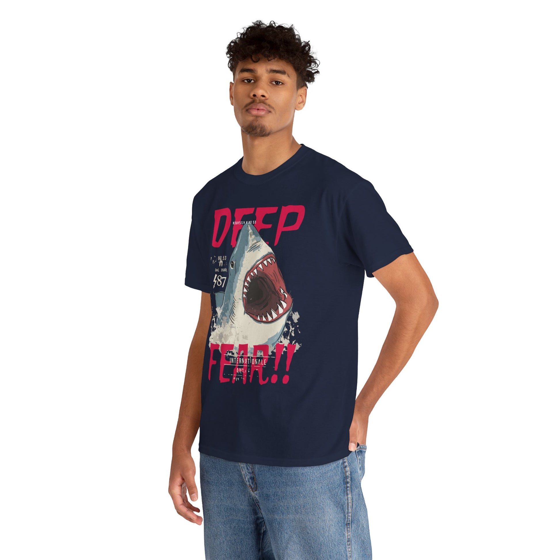 Deep Fear Shark Tee | Heavy Cotton Tee, Streetwear
