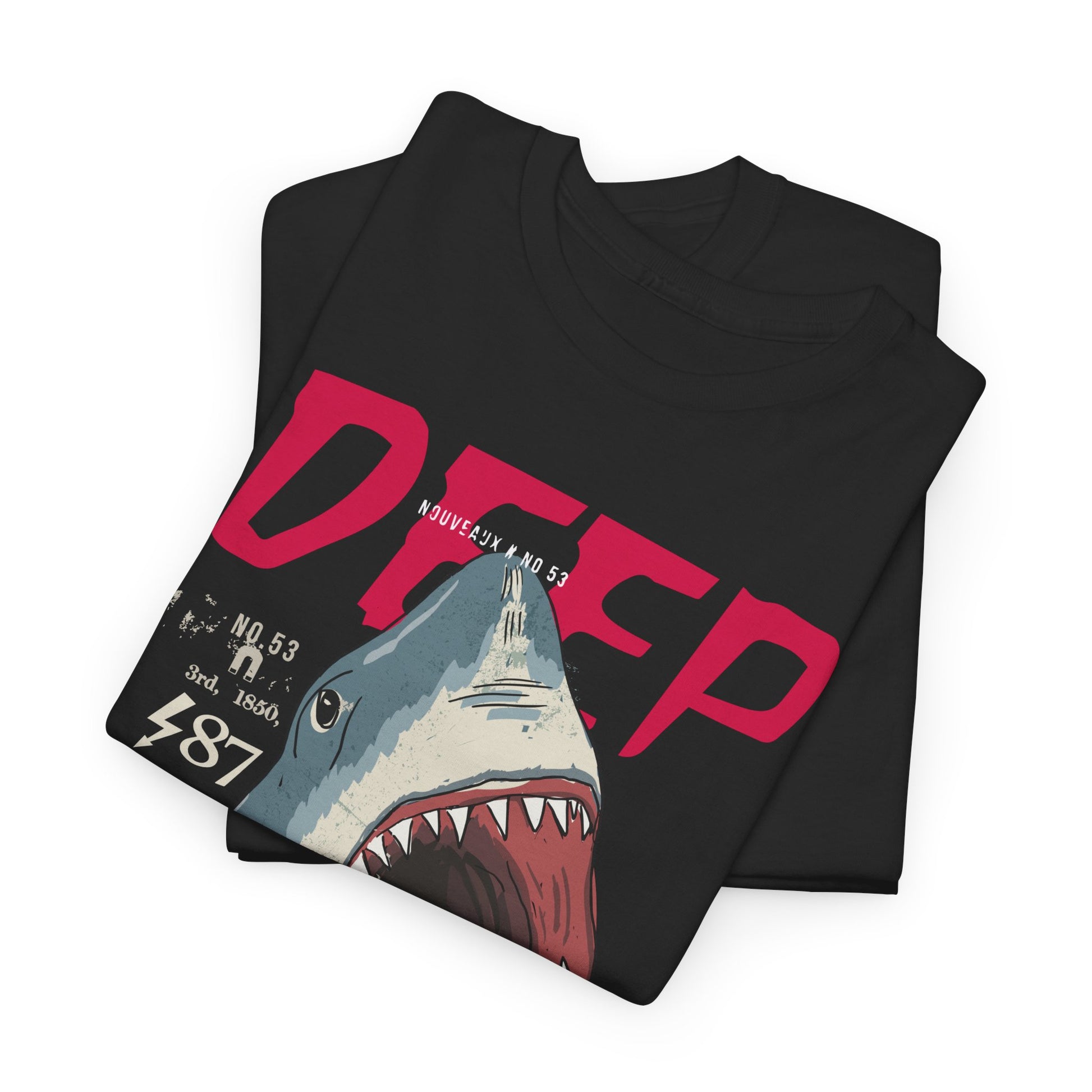 Deep Fear Shark Tee | Heavy Cotton Tee, Streetwear