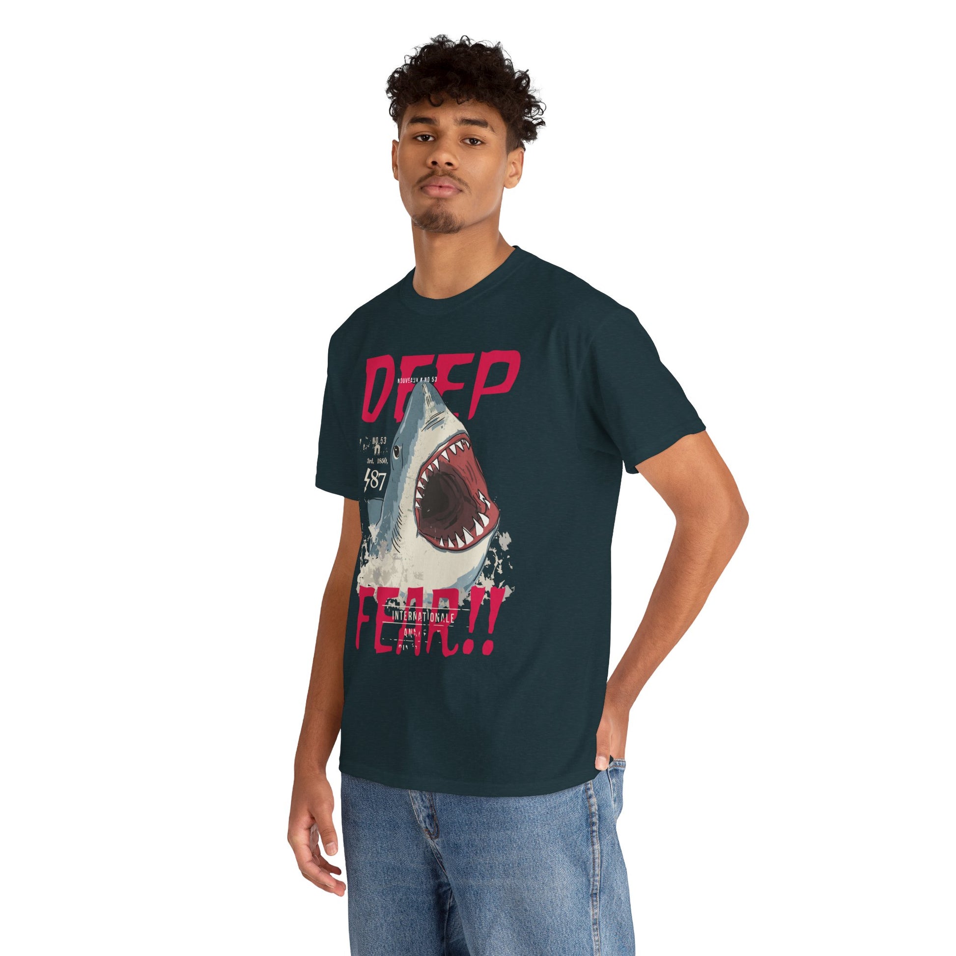 Deep Fear Shark Tee | Heavy Cotton Tee, Streetwear