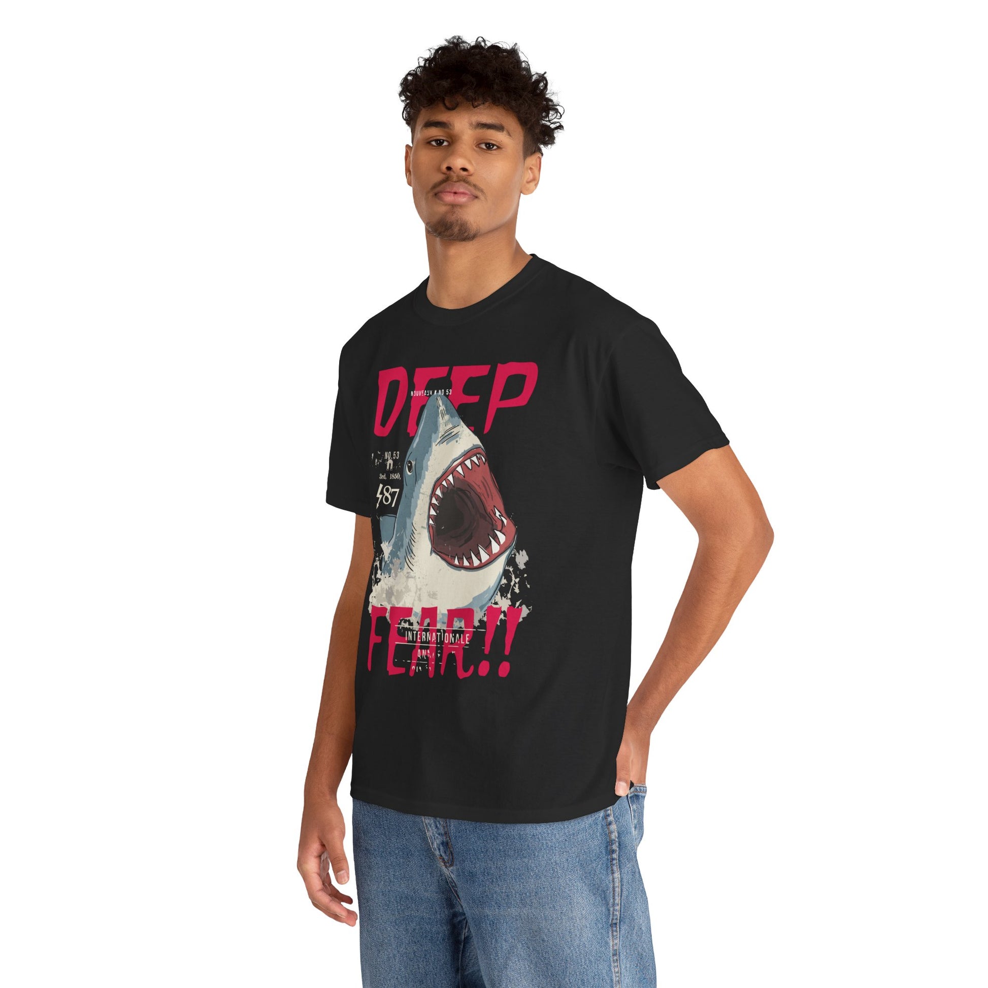 Deep Fear Shark Tee | Heavy Cotton Tee, Streetwear