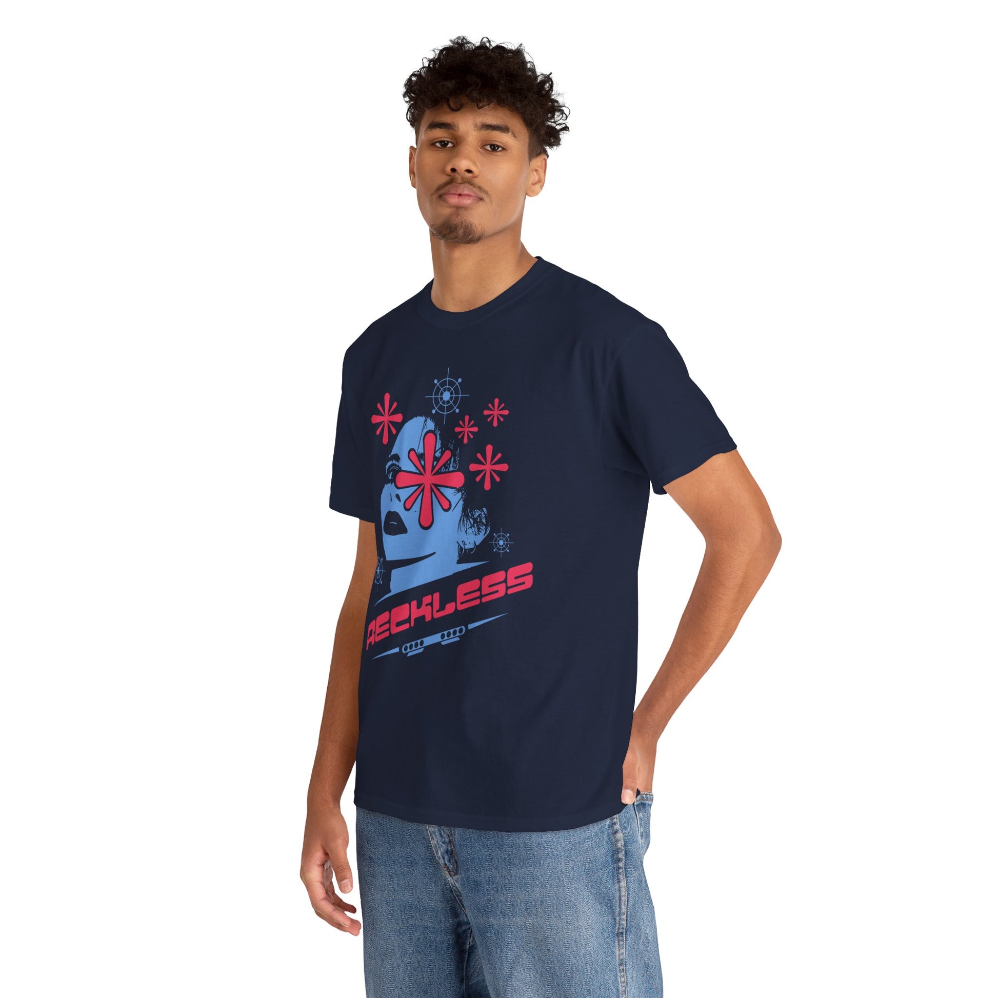 Reckless Heavy Cotton Graphic Tee | Streetwear Style, Casual Top